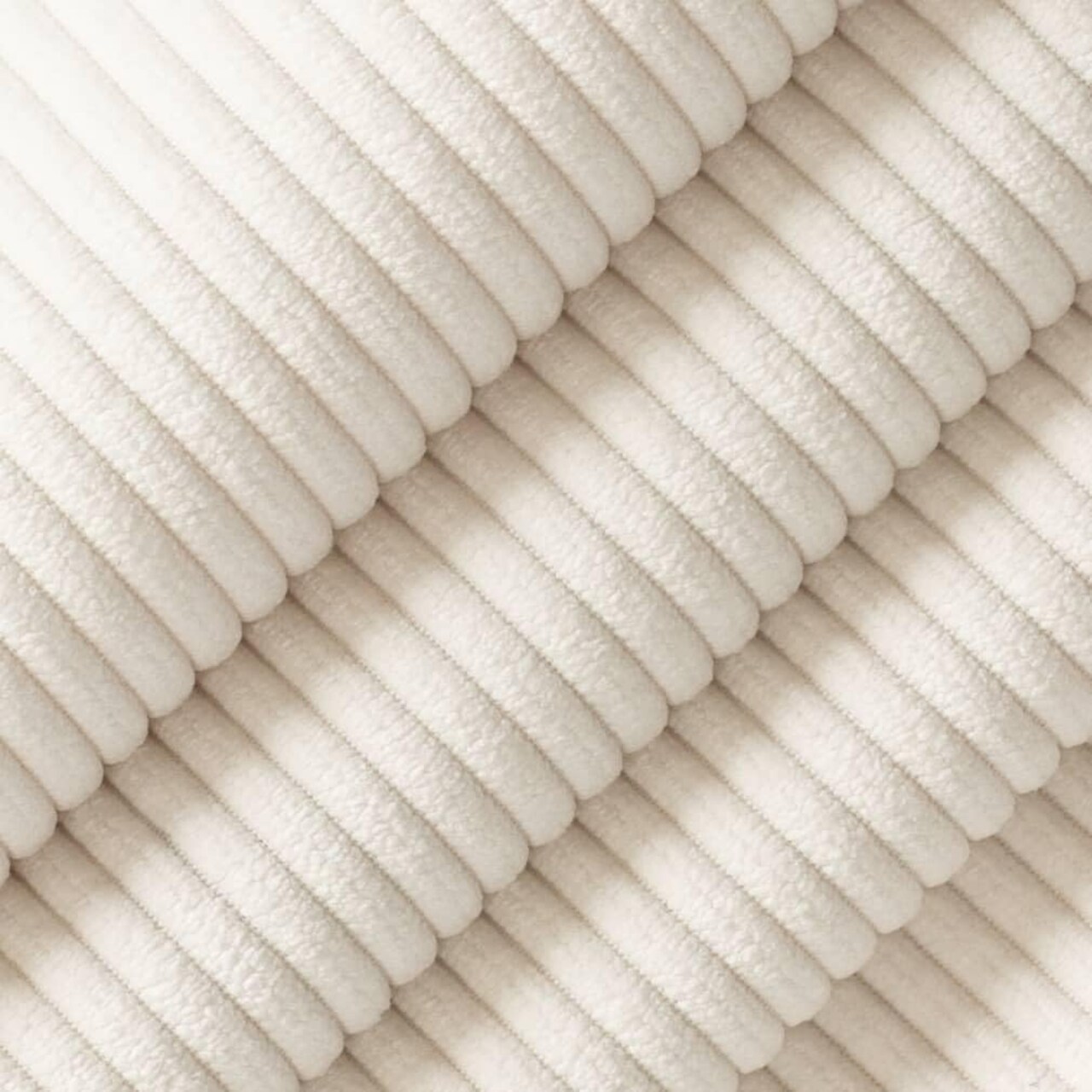 Ivory Small Scale Corduroy Chenille Upholstery Fabric by The Yard - SKU: Cosmo Cotton